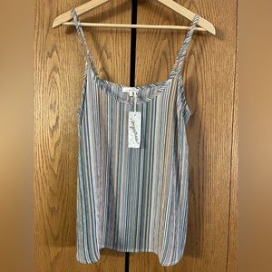 Mystery multi striped tank. Size lg